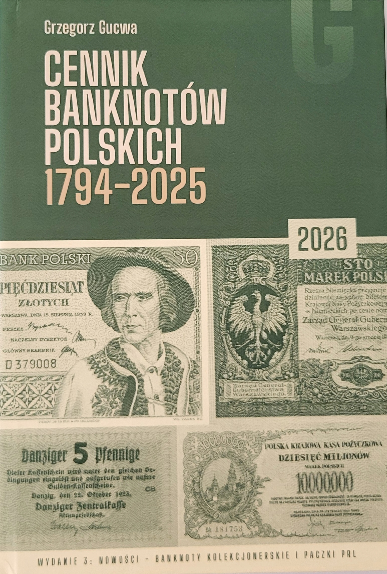 Cennik banknotów polskich 1794 - 2025