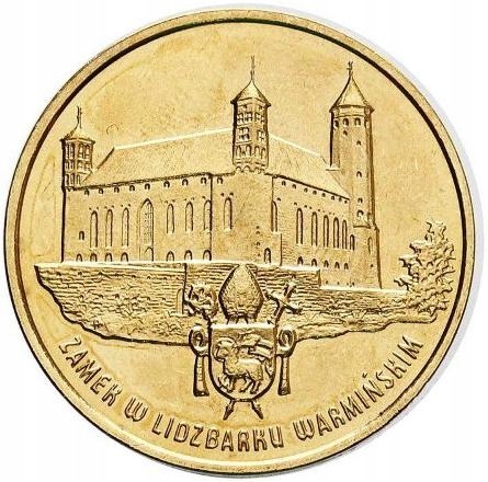 Moneta 2 zł - Zamek w Lidzbarku Warmińskim