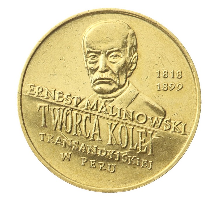 Moneta 2 zł - Ernest Malinowski